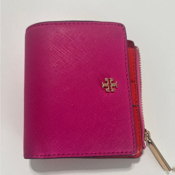 Tory Burch Emerson Color Block Mini Wallet - Picture 1 of 7